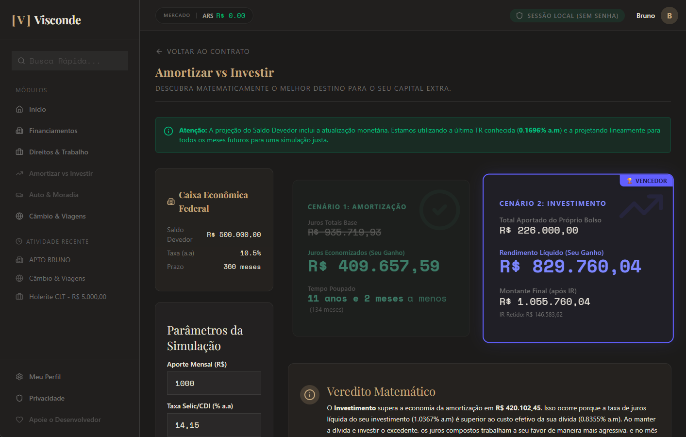Amortizar vs Investir